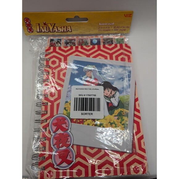 New Sealed Great Eastern Entertainment Inuyasha Anime Tabbed Spiral Notebook - Picture 1 of 1